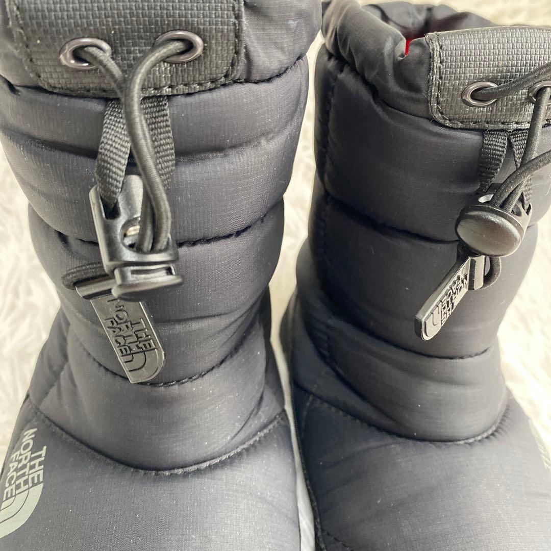 ノースフェイス　スノーブーツ　ヌプシ　ブーティ　ブラック　レッド　23