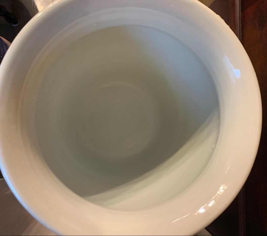 【希少】砥部焼 梅山窯 唐草 大きな壺 花器 花瓶 和風 陶器 壺