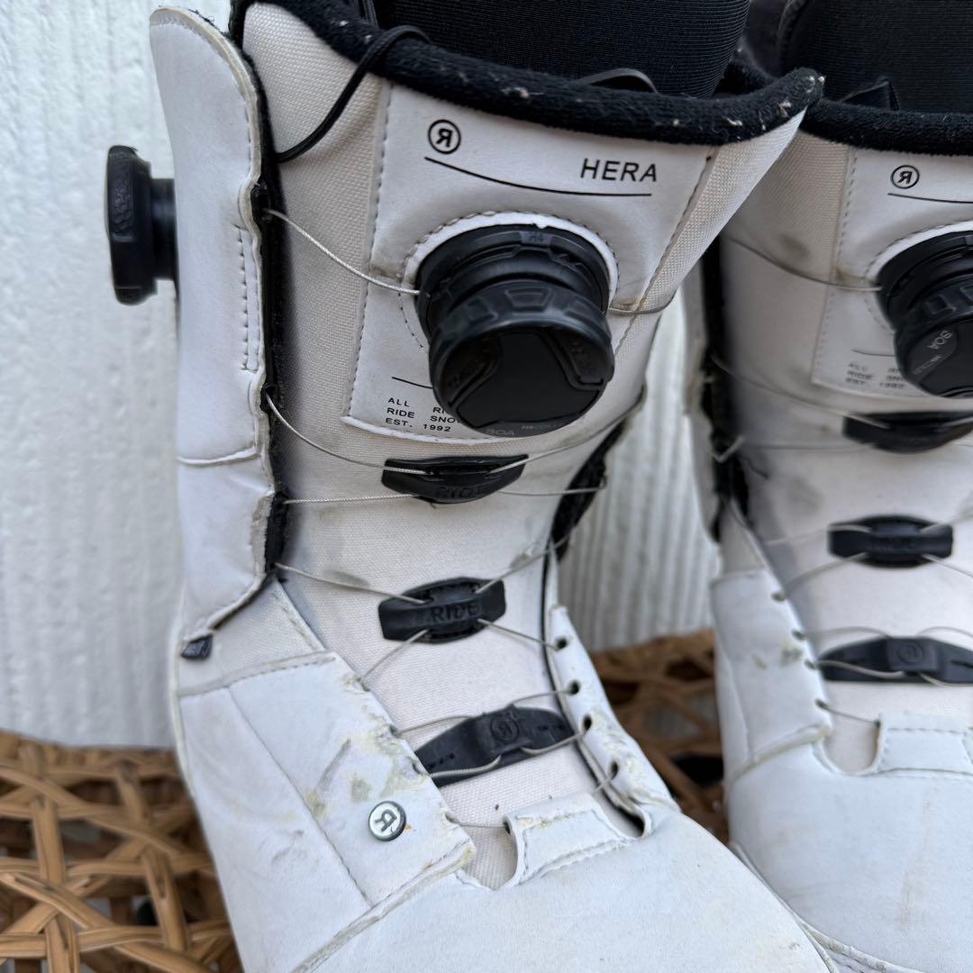 RIDE ホワイト スノーボードブーツ スノボ　ブーツ　BOA 白