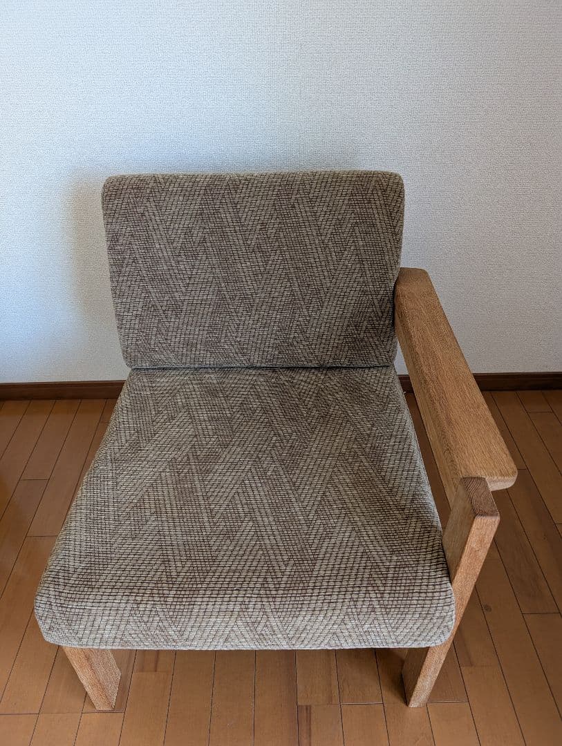 のんき大将　北欧ヴィンテージソファ　オーク　左アーム