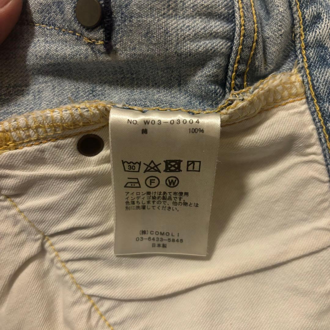 comoli 5p パンツ　ブリーチ　2