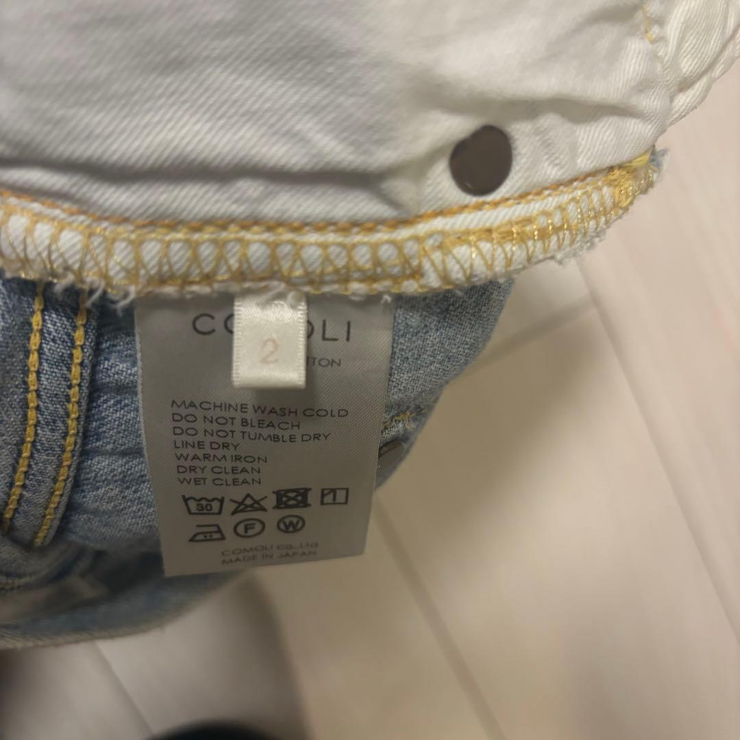 comoli 5p パンツ　ブリーチ　2