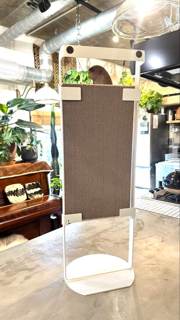 pecolo Cat Scratcher：縦置きホワイト 猫爪とぎ
