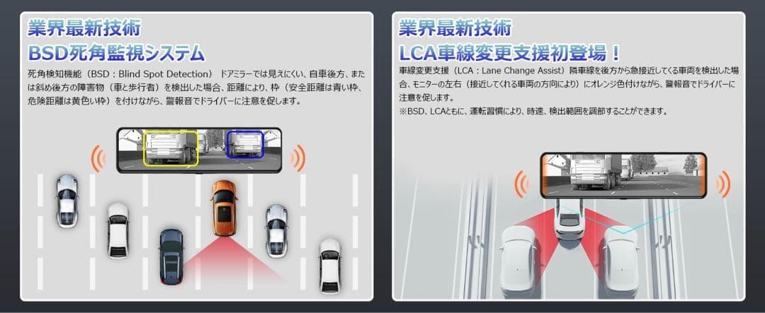 ⭕️4K超高画質⭕️分離型ドライブレコーダー バックカメラ 前後同時録画 GPS