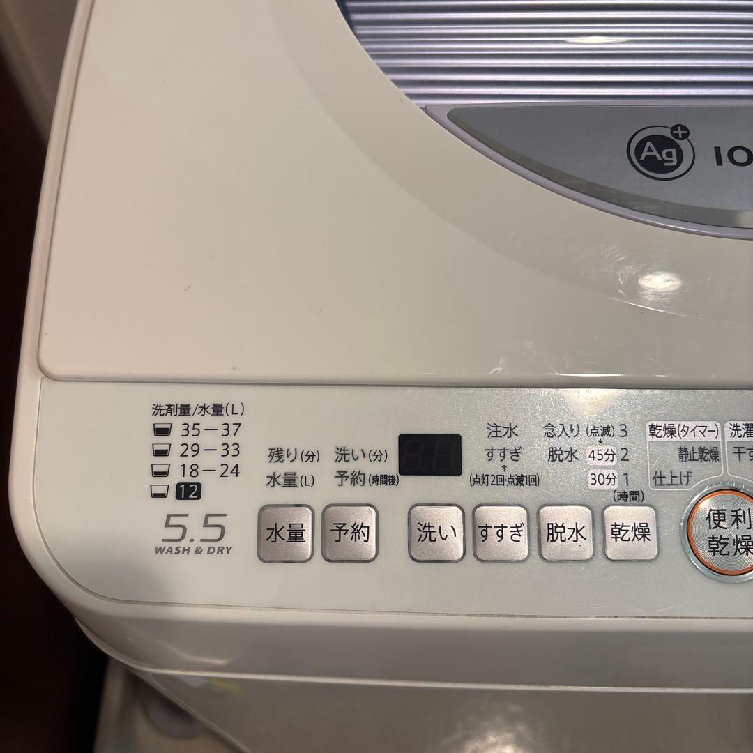 <期間限定出品> SHARP ESーTG55Lアイオンコート機能付き縦型洗濯機