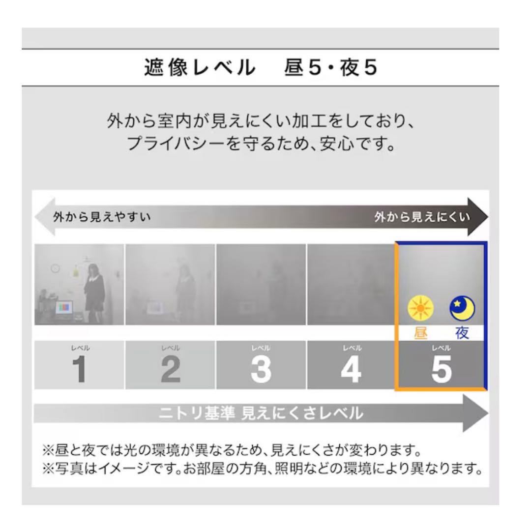 遮熱・遮像・採光156サイズレースカーテン エコナチュレ(130×258×2)