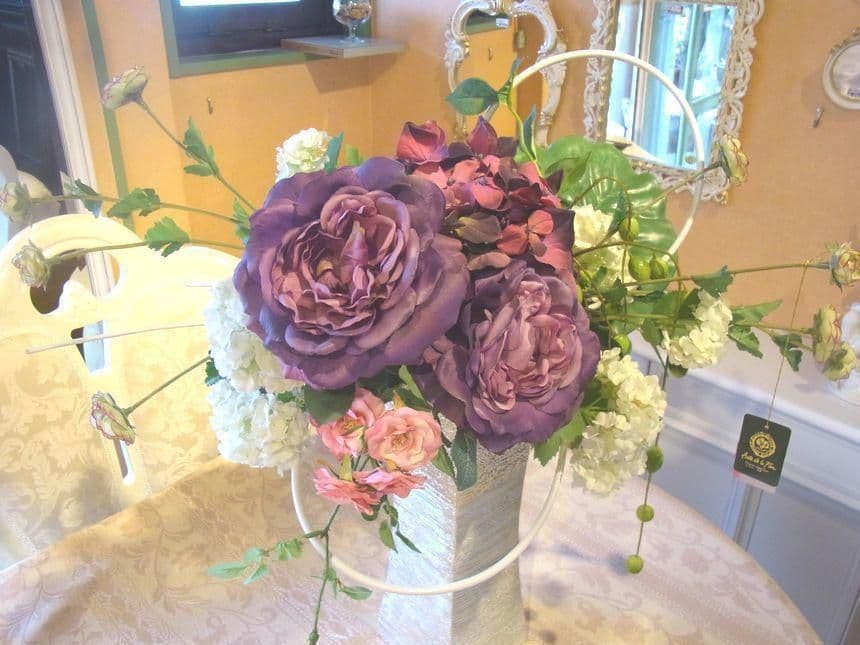 新品アルテ・デ・ラ・フロール 豪華！大型アレンジフラワーガーデン 造花ゴージャス