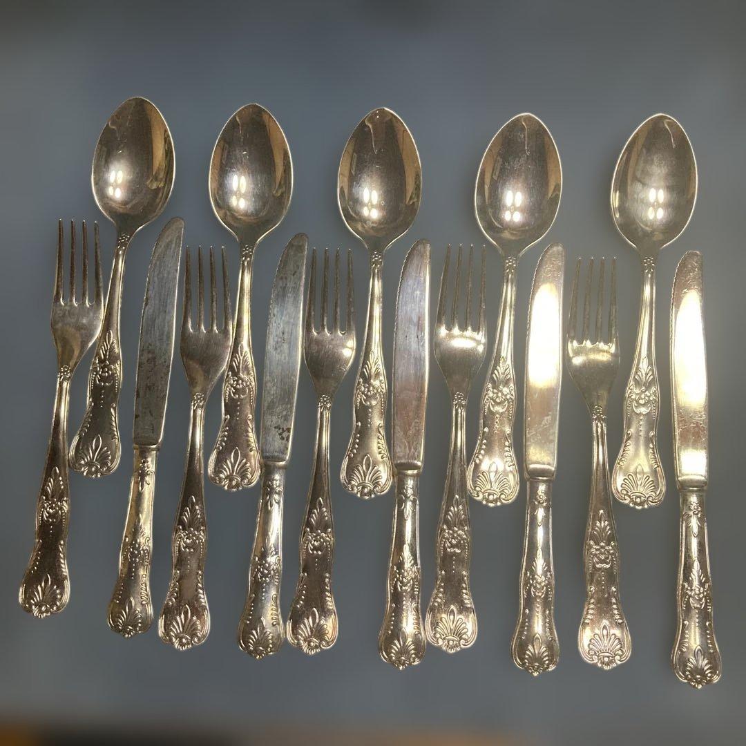 イタリアンカトラリー EPZING フォーク、ナイフ、スプーン15本セットＬＢＬ