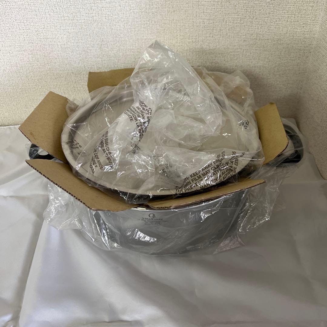 【未使用保管品】　ビタクラフト　両手鍋　Oz 無水鍋　 ステンレス多層　IH可