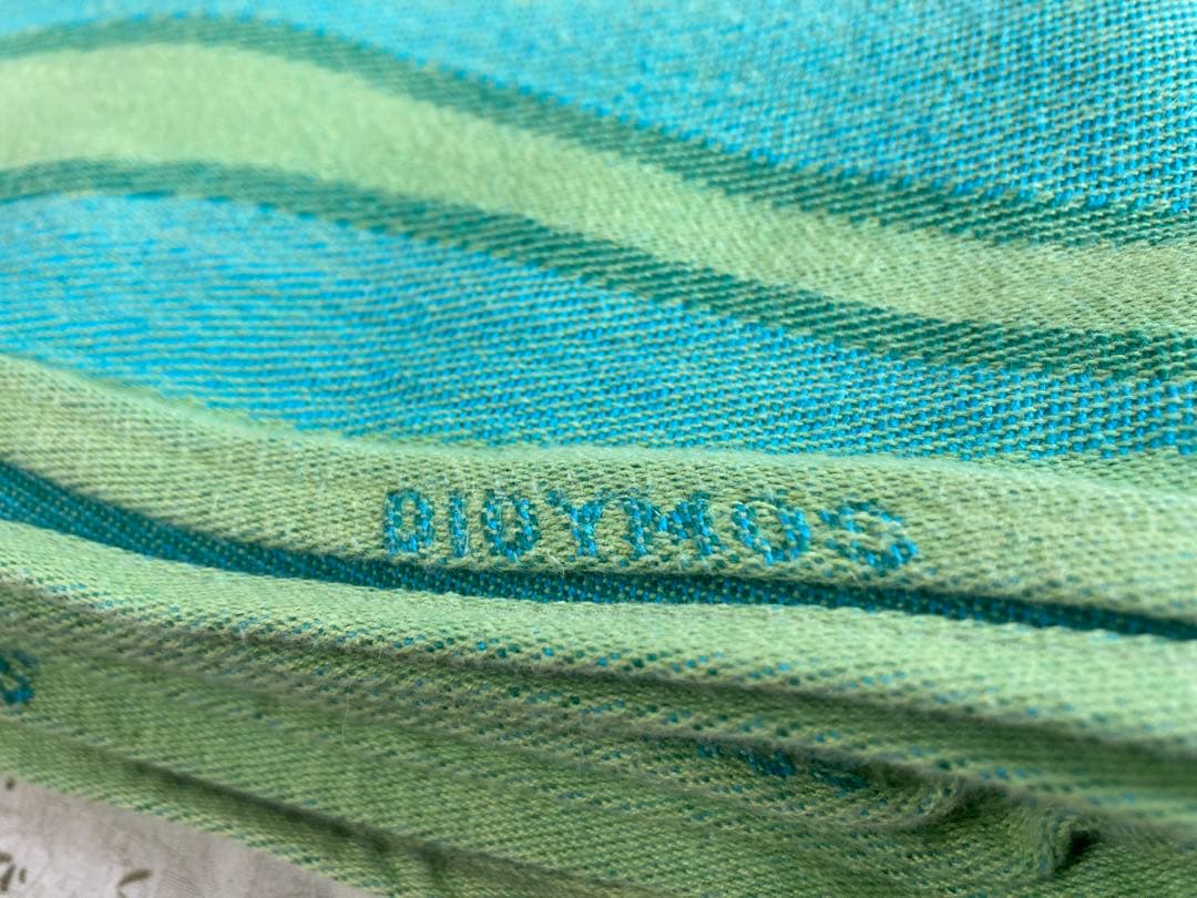 【サイズ5】DIDYMOS ベビーラップ ライム色の波