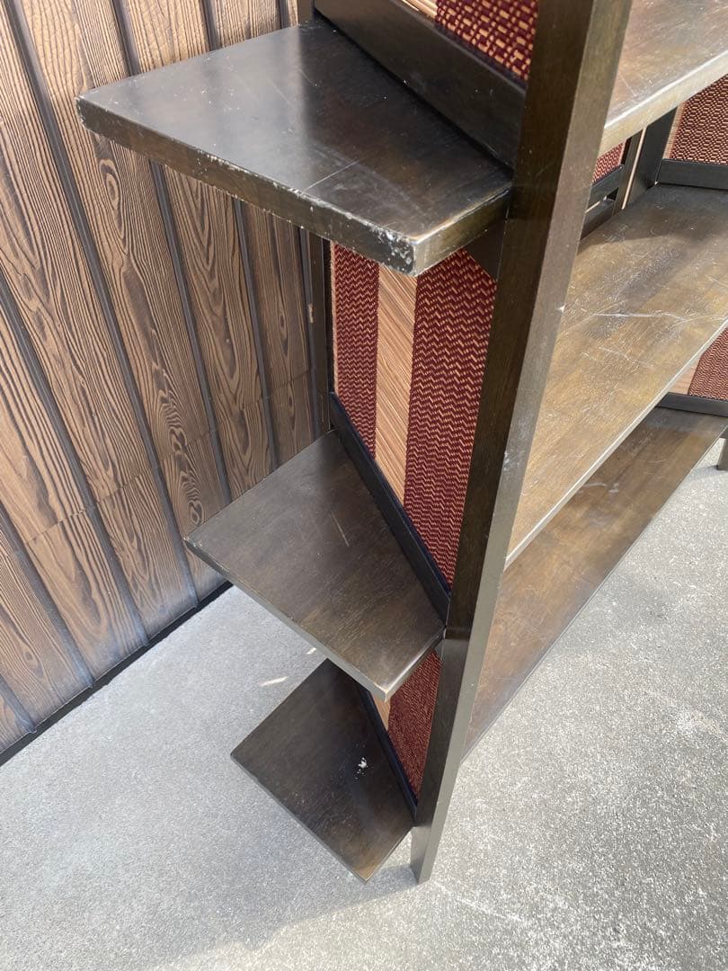 三段　飾り棚　和風　折りたたみ式　シェルフ