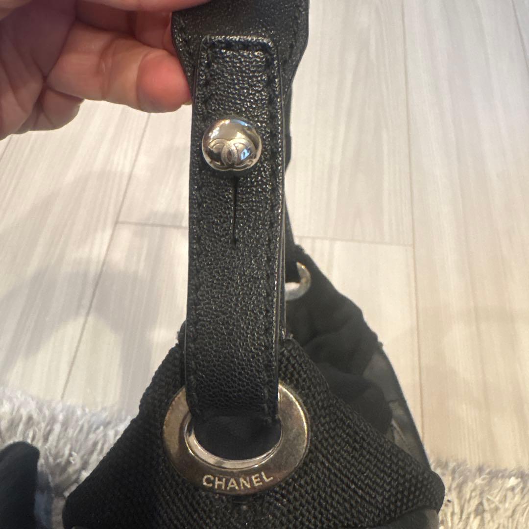 格安正規品新宿伊勢丹購入CHANEL パリビアリッツ　ハンドバッグ　黒