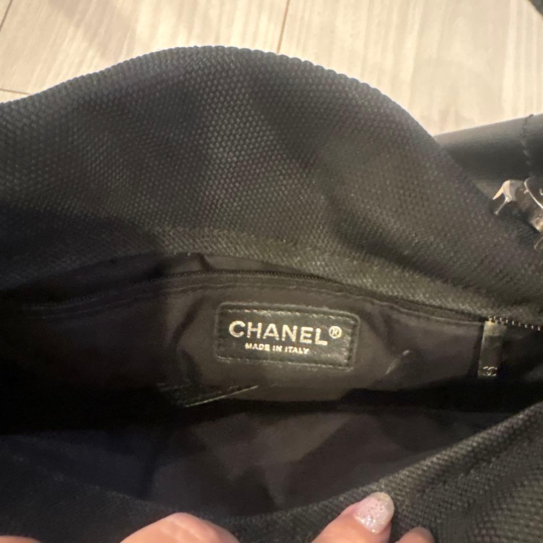 格安正規品新宿伊勢丹購入CHANEL パリビアリッツ　ハンドバッグ　黒