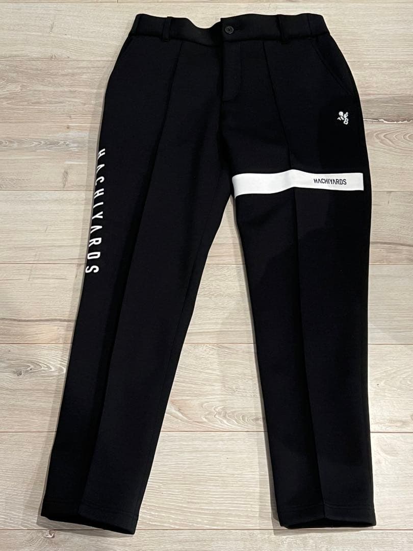 8YARDS ブラック ストレートパンツ Lサイズ