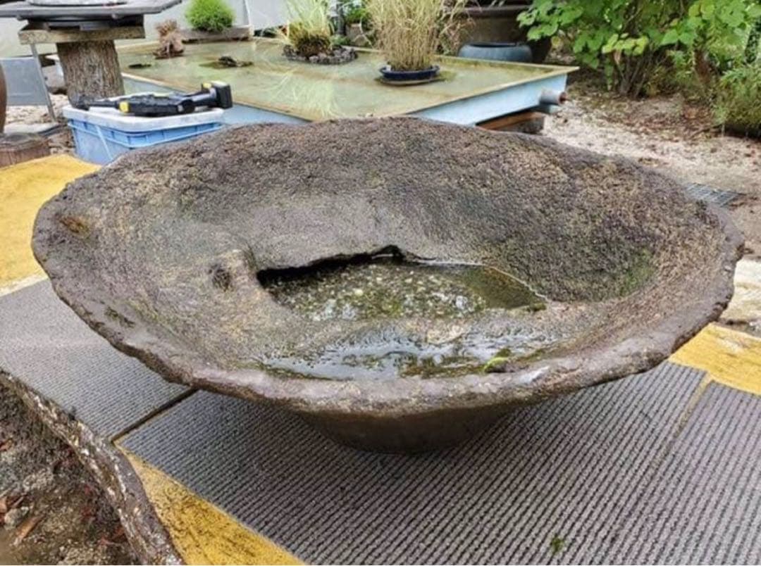 メダカ鉢　睡蓮鉢　オリジナル一品物手造りメダカ鉢　66センチ No.172