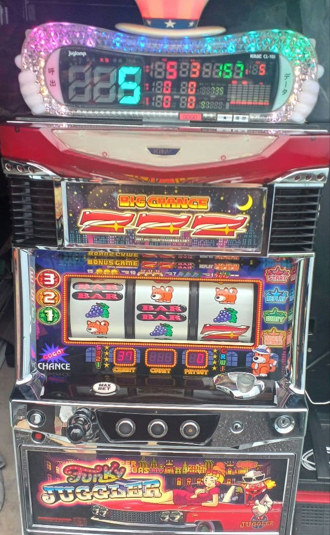 【送料無料】ファンキージャグラー　ジャグランプ付き　5号機