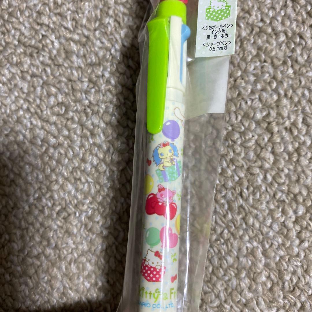 サンリオ50周年記念 キティ 3色ボールペン＋シャーペン 未開封