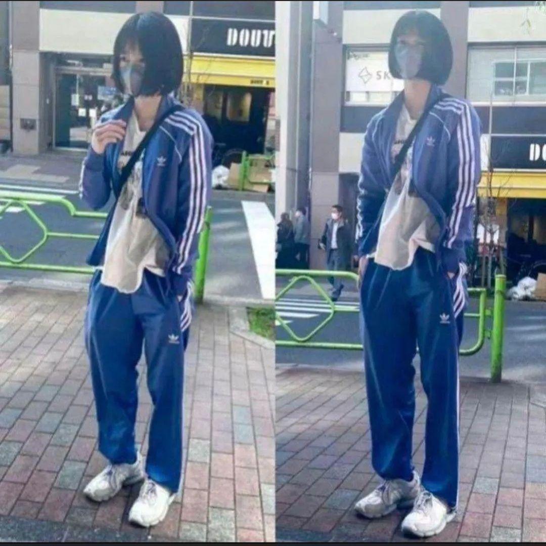 アディダスオリジナルス スーパースター ブルー グレー あのちゃん ジャージ