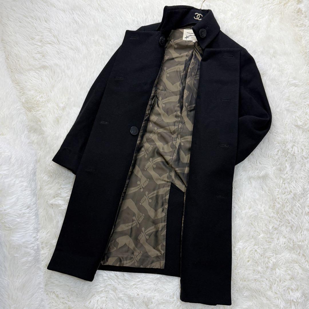 希少♡ヴィヴィアンウエストウッド ブランドロゴ ボタン デザイン ウール コート