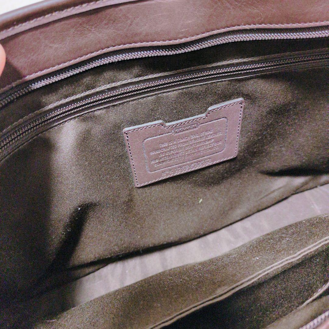 COACH コーチ ビジネスバック ブリーフケース レザー ブラウン 2WAY