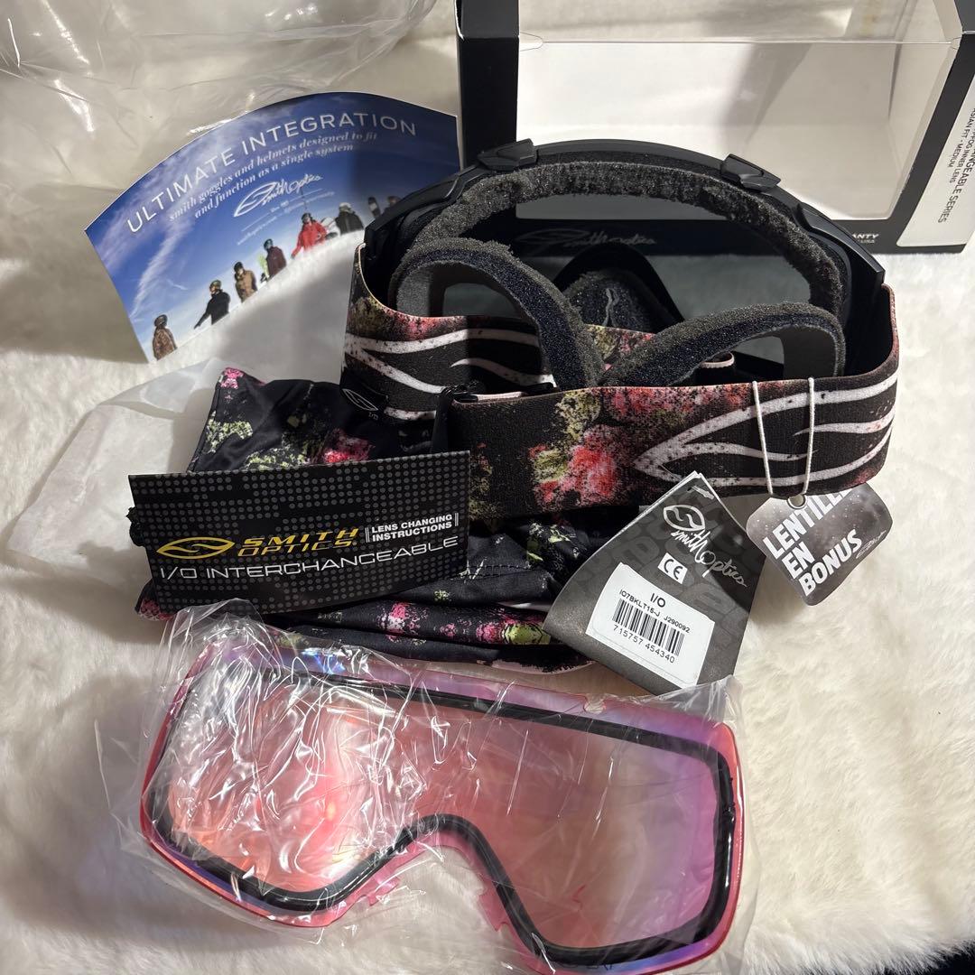 新品未使用タグ付き　SMITH I/O スミス スノーゴーグル 交換レンズ付き