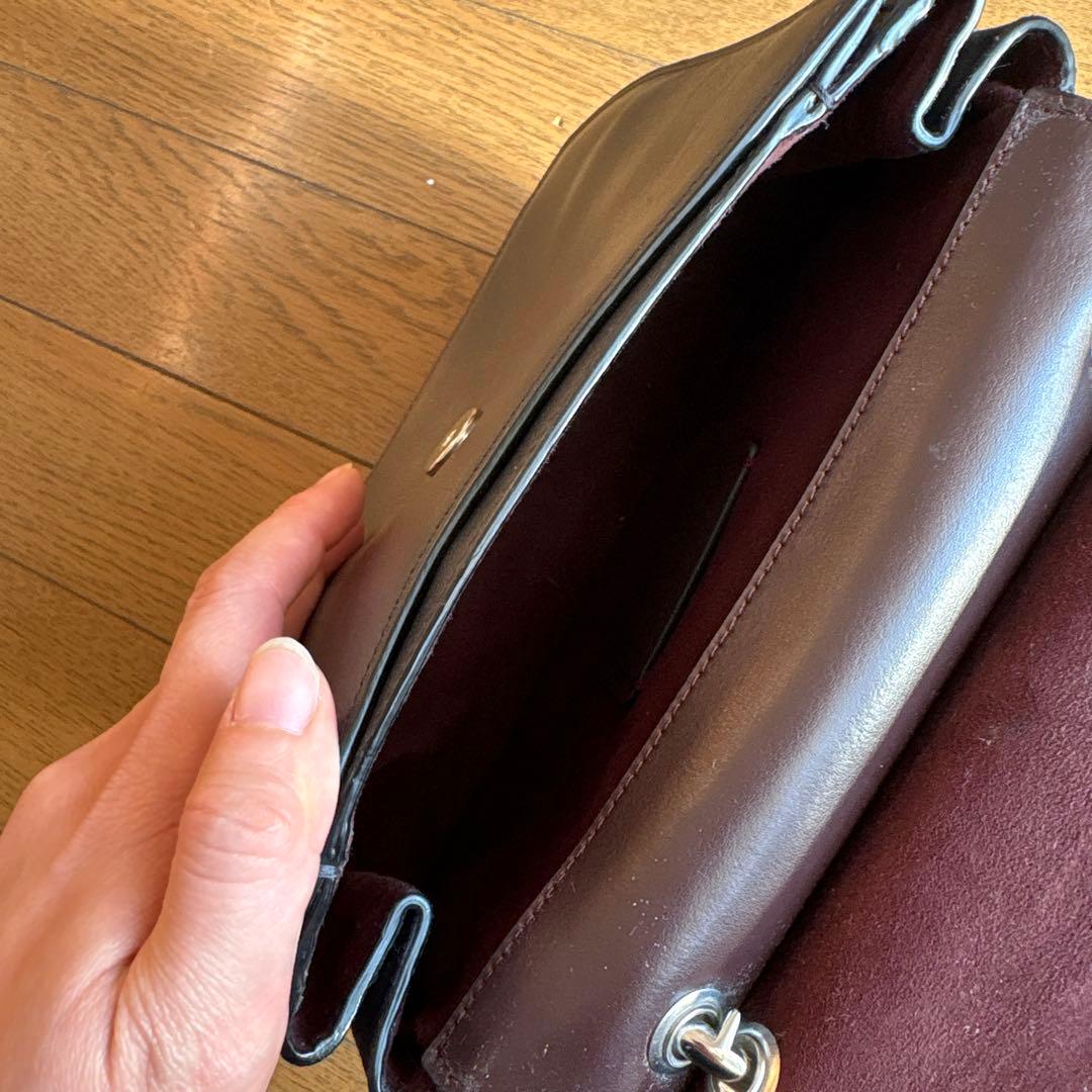 コーチ　ブラックレザーハンドバッグ 2way coach