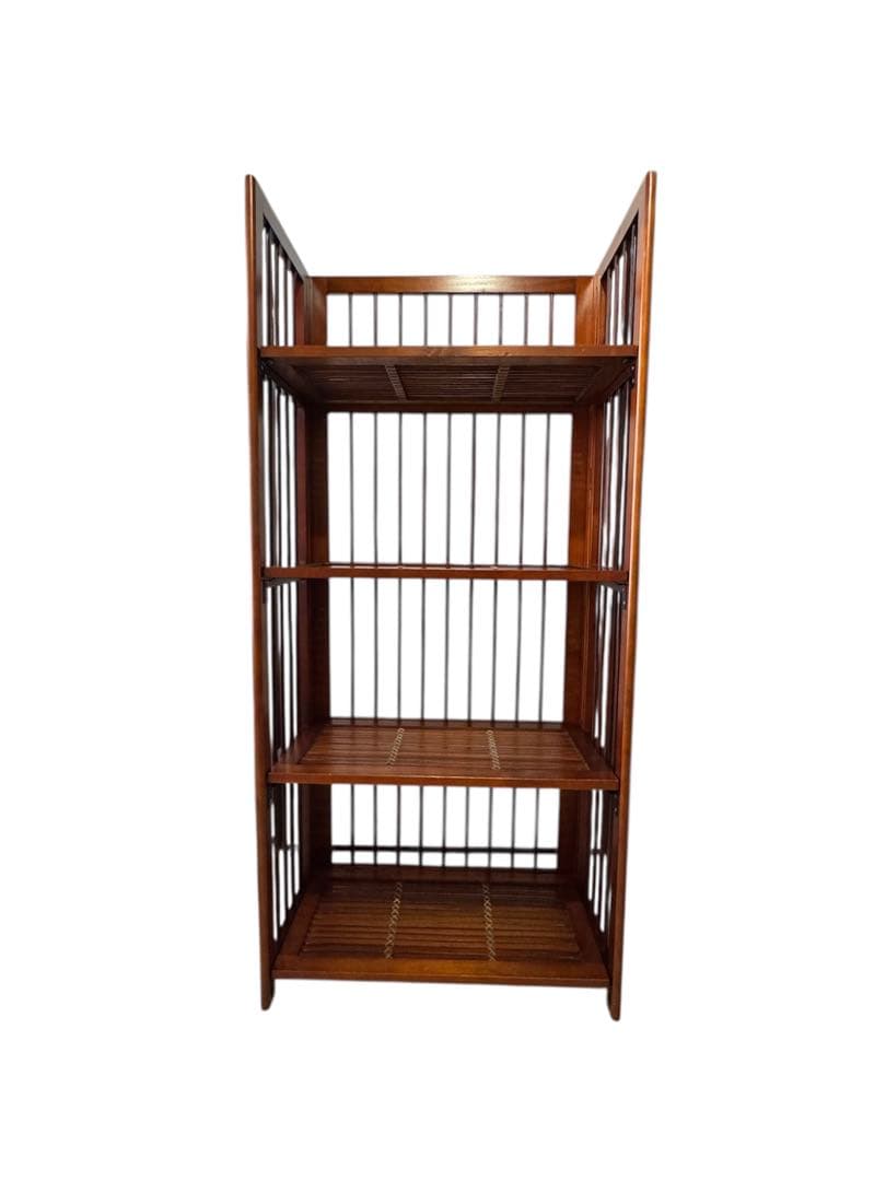 【Emi様】折り畳み可バンブーシェルフ4段 幅60cm