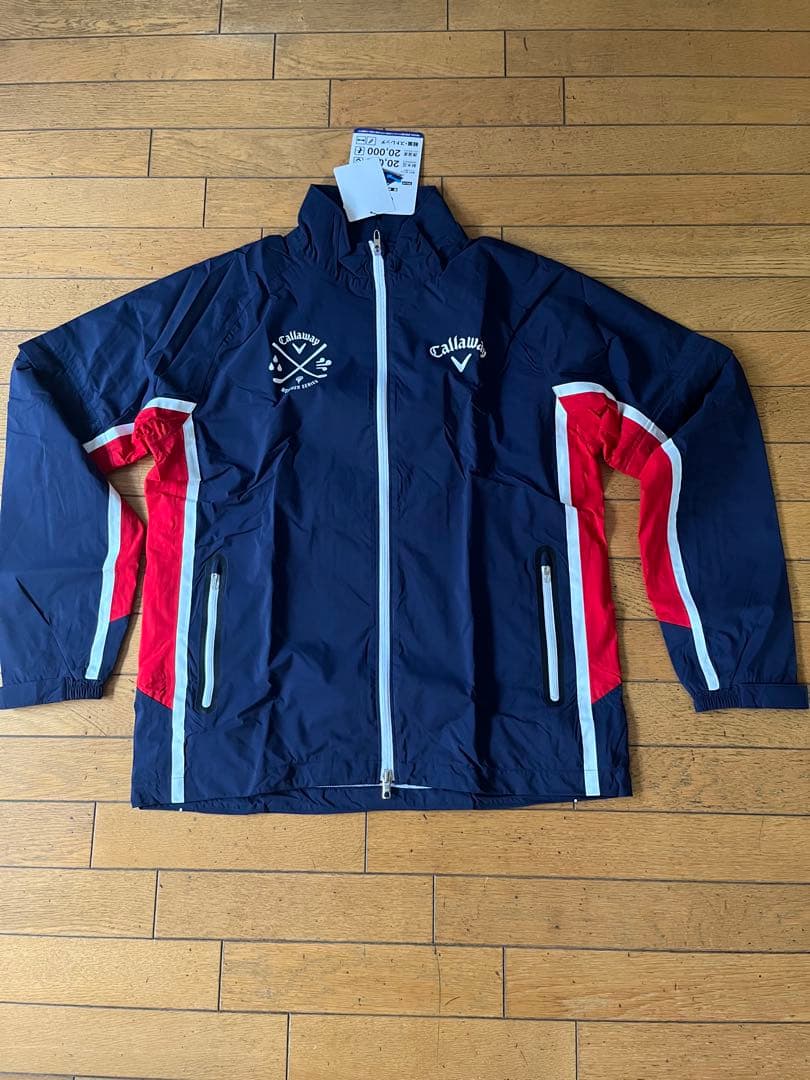 【Callaway】 レインウェア ネイビー×レッド