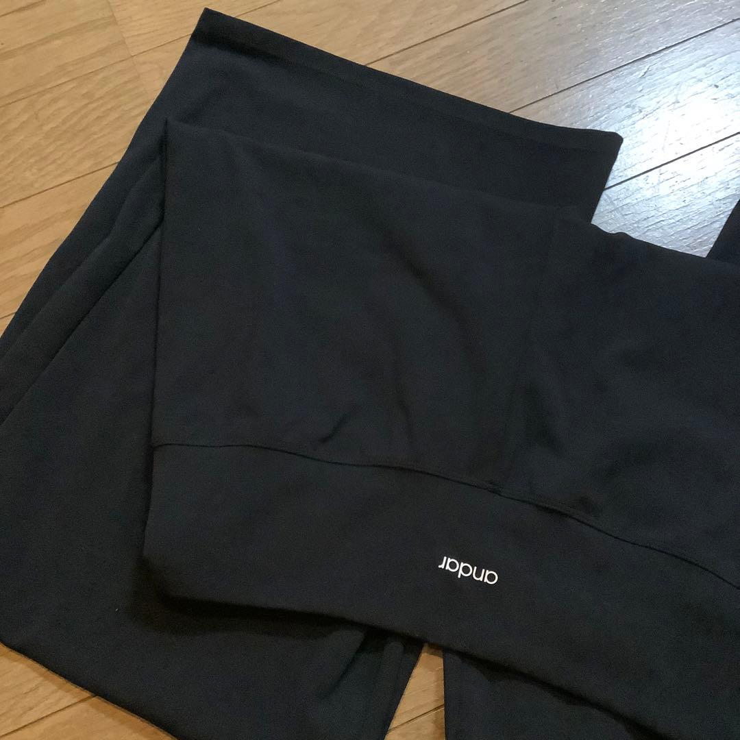 andar Airywin マキシワイドレギンス　黒 L ロング
