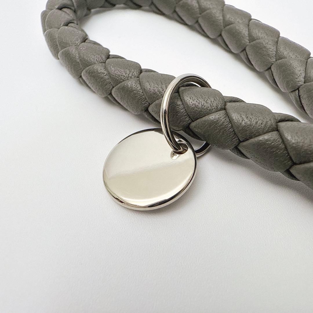 ボッテガヴェネタ イントレチャート キーホルダー キーリング チャーム レザー