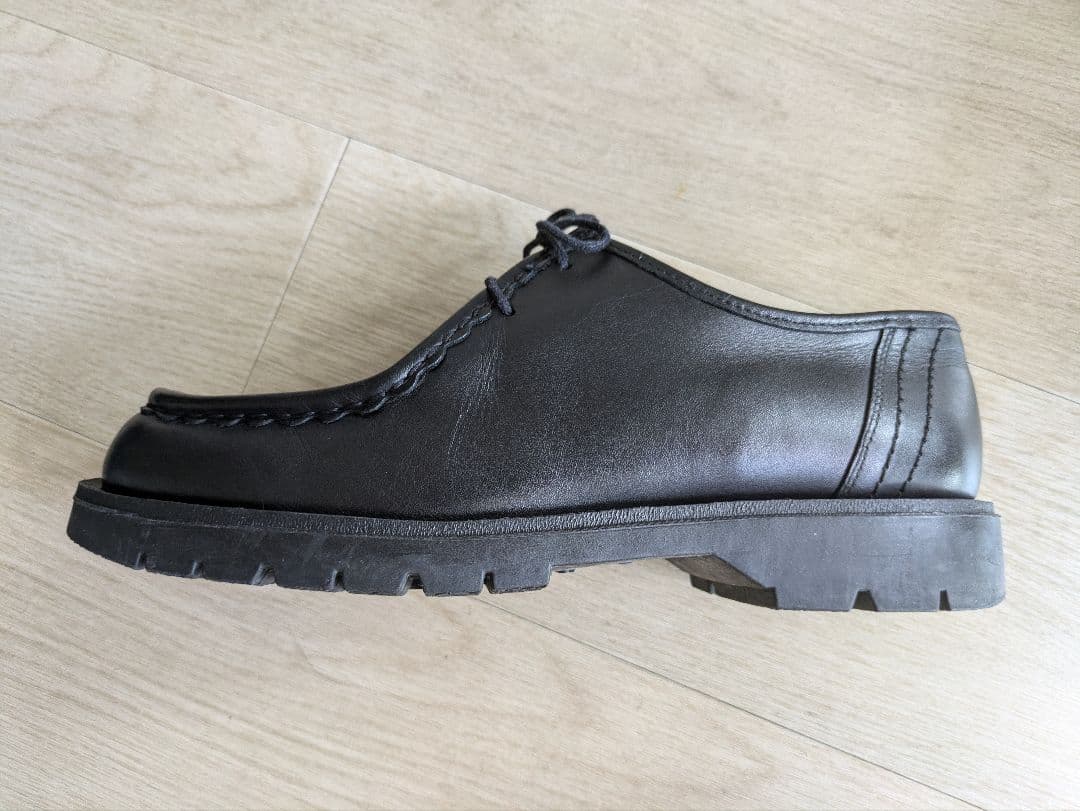 KLEMAN ブラックレザー モカシンシューズ