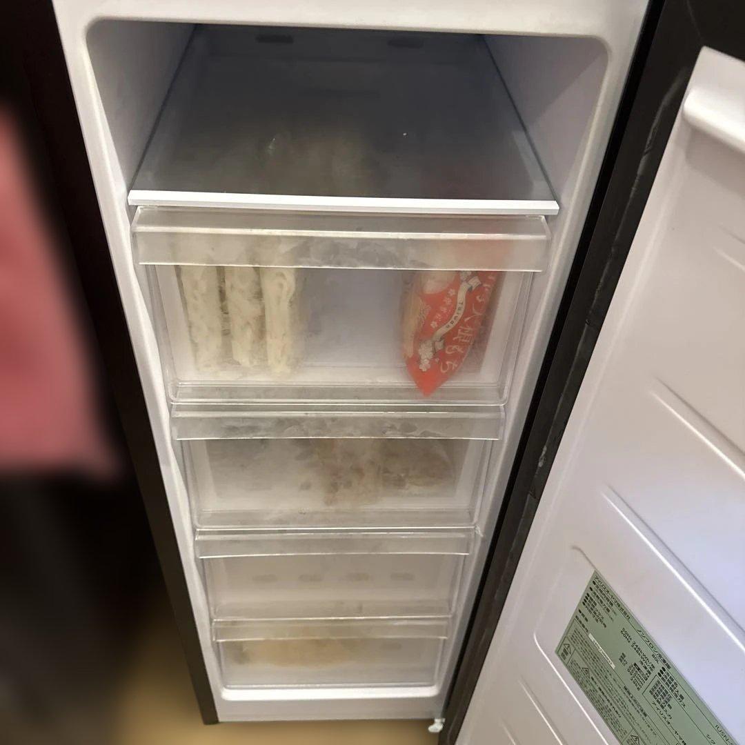 アイリスオーヤマ スキマックス IUSN-S8C-B 冷凍庫 80L