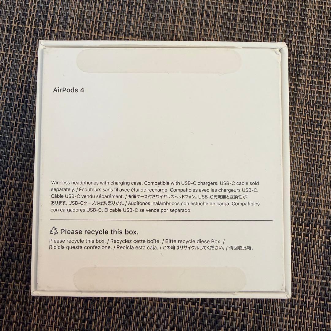 美品⭐️AppleAirPods4 USB-C充電ケース付き ワイヤレスイヤホン