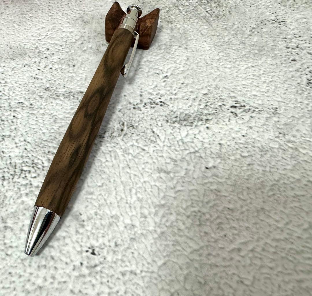 ☆ 工房楔 黒柿孔雀杢 ルーチェペン 真鍮タイプ新品 ☆