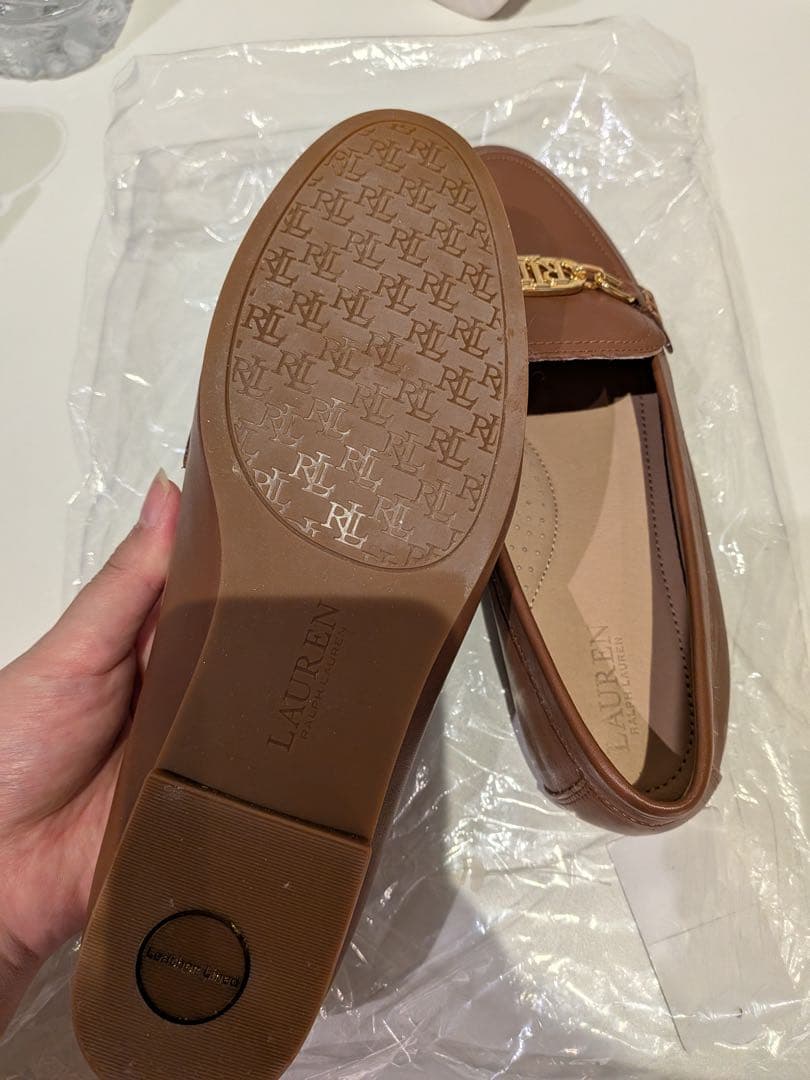 Ralph Lauren ブラウンレザー ローファー