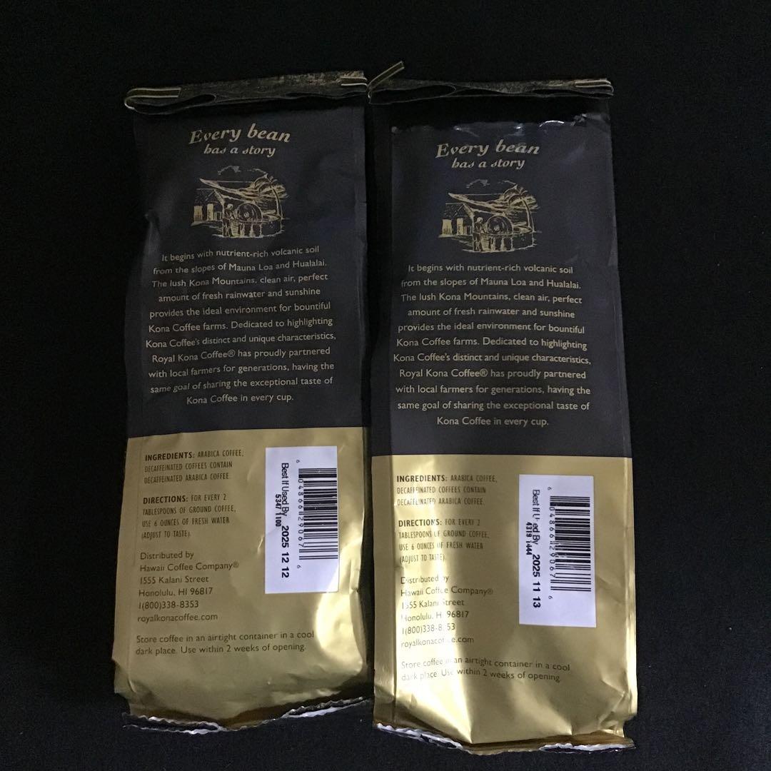  KONA coffee ロイヤル　コナ　コーヒー　豆タイプ2袋