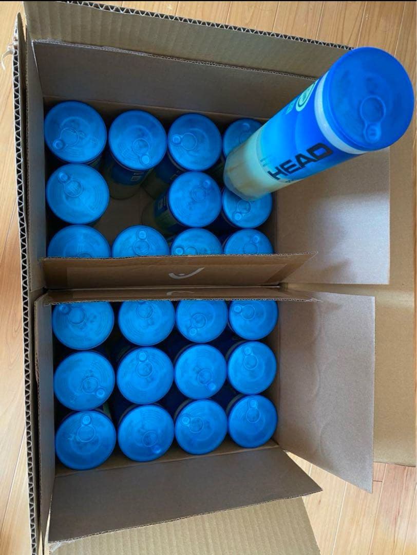 （一箱販売は6300円）HEAD PRO テニスボール 24缶セット（96球）