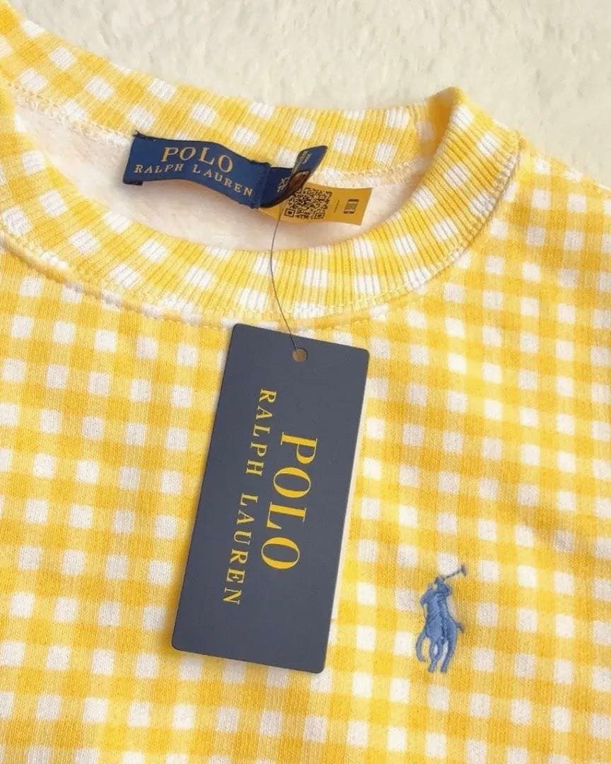 新品未使用希少polo ralph lauren ギンガムチェックスウェット