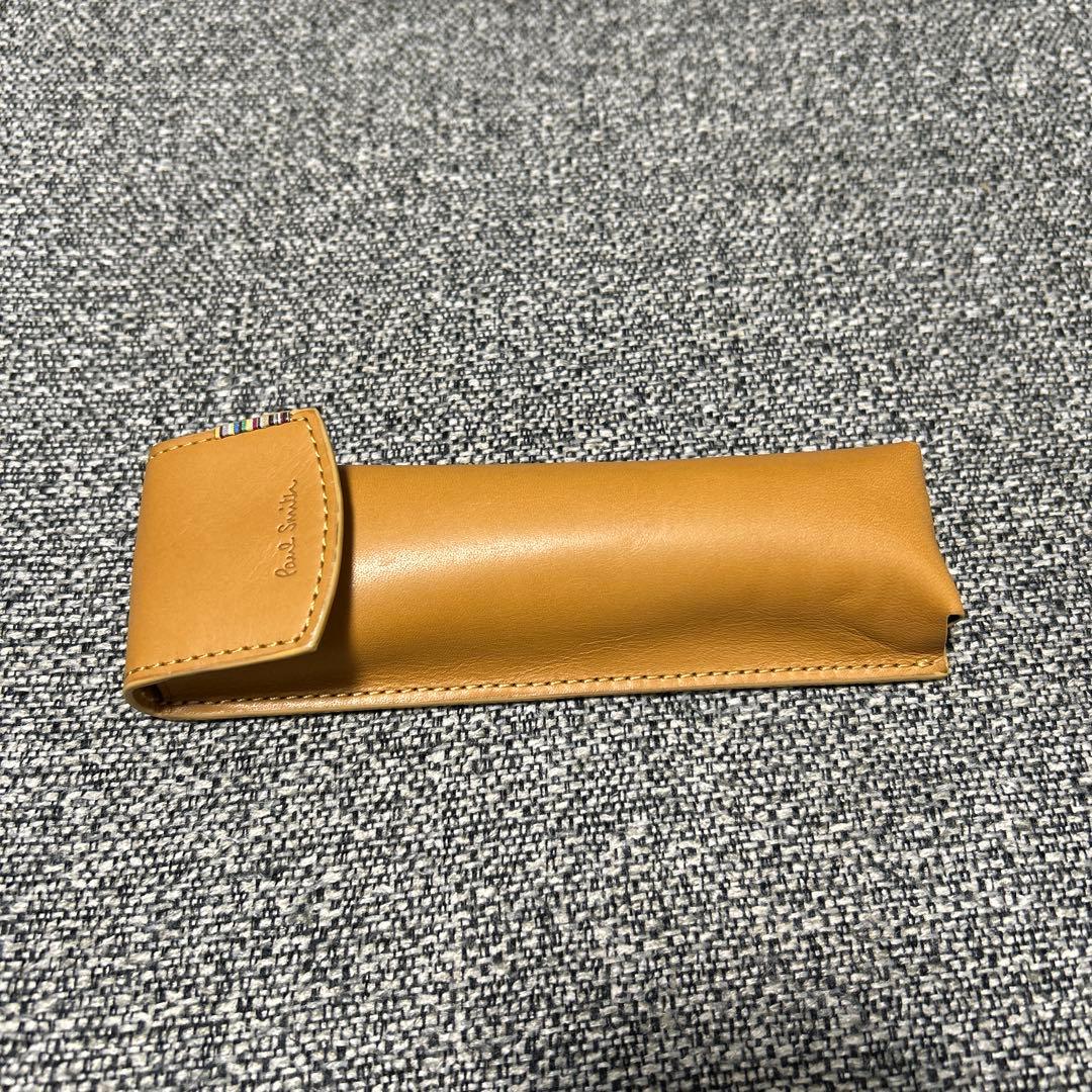 未使用　ポールスミス　レザー　ペンケース　筆箱　ブラウン