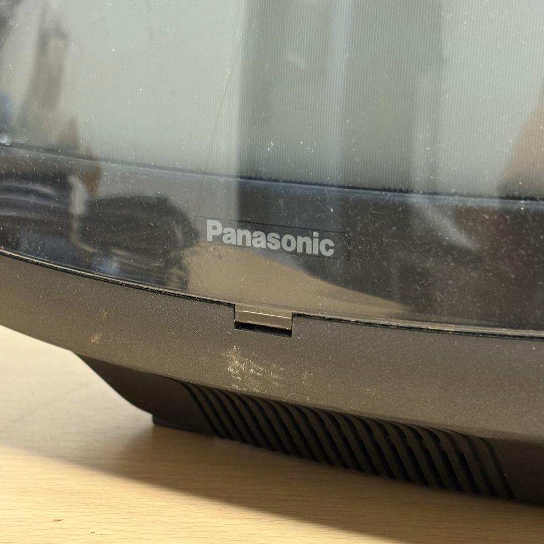 Panasonic TH-8U4 小型ブラウン管テレビ レトロ アンテナ付き