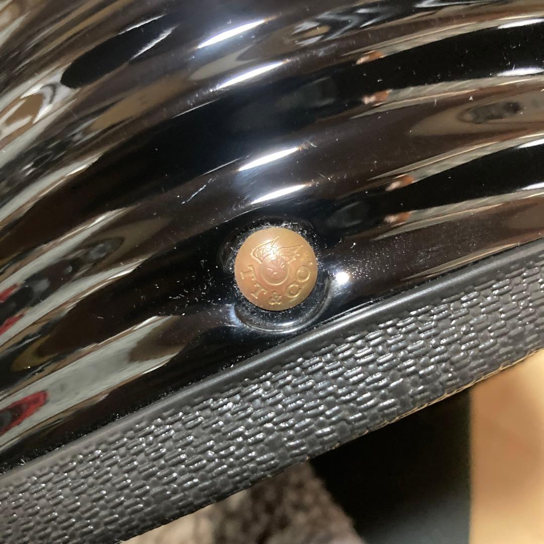 TT@CO リブリブジョッキー　ブラック ハーフ　ヘルメット 収納袋付き