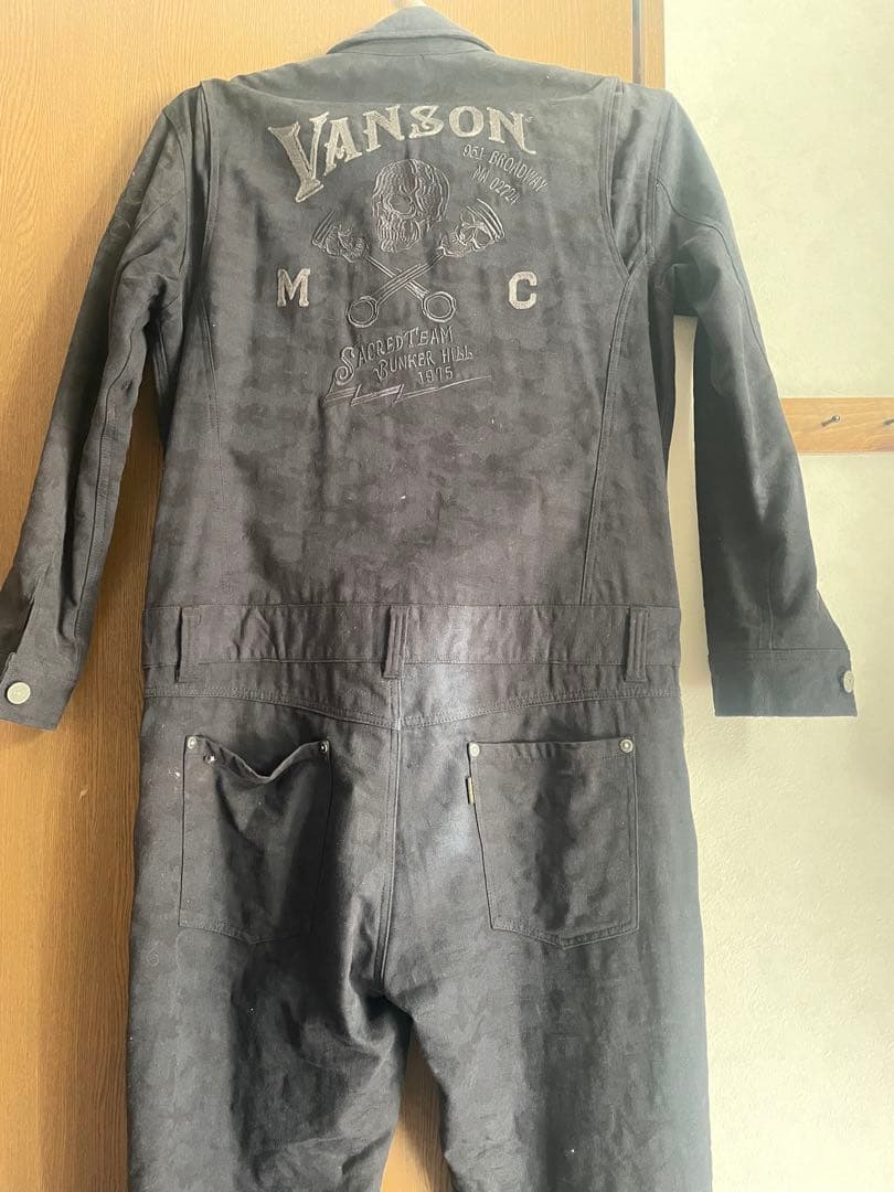 y*e様 Vanson 黒 オーバーオール