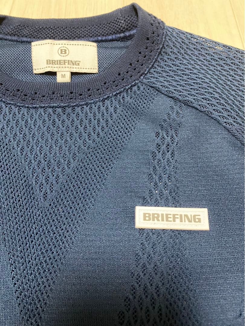 ブリーフィングゴルフWラッセルクルーネックセーターM