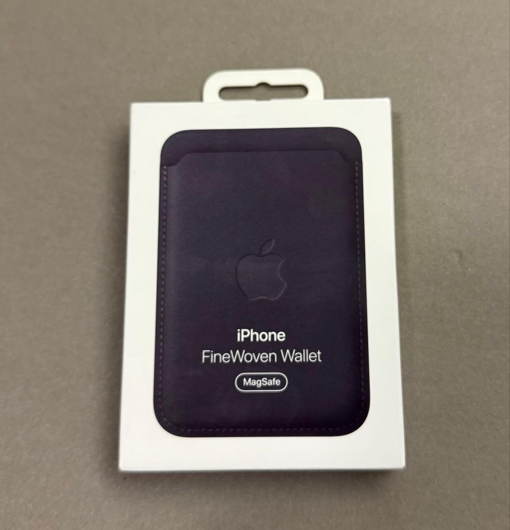 MagSafe対応iPhoneファインウーブンウォレット ブラック