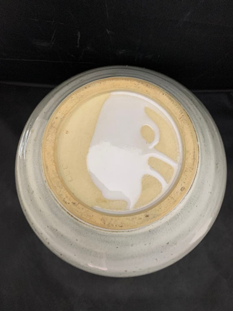 奈良赤膚焼　赤膚山　大塩玉泉　花瓶　壺　花生け　花入　遠州七窯