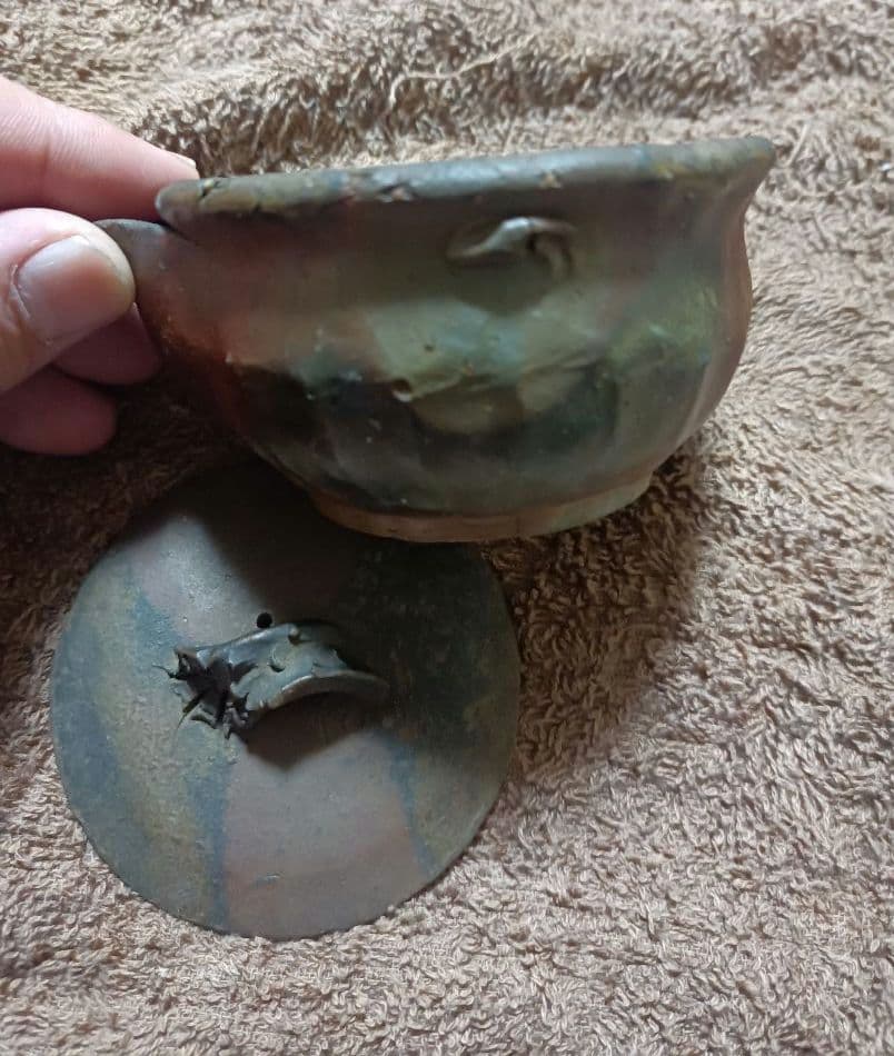 備前焼 宝瓶 香山作