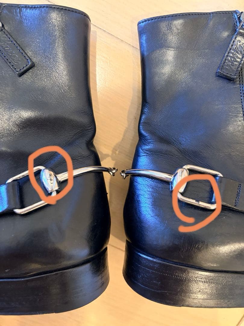 GUCCI グッチ　ホースビット サイドジップ　ブーツ 黒