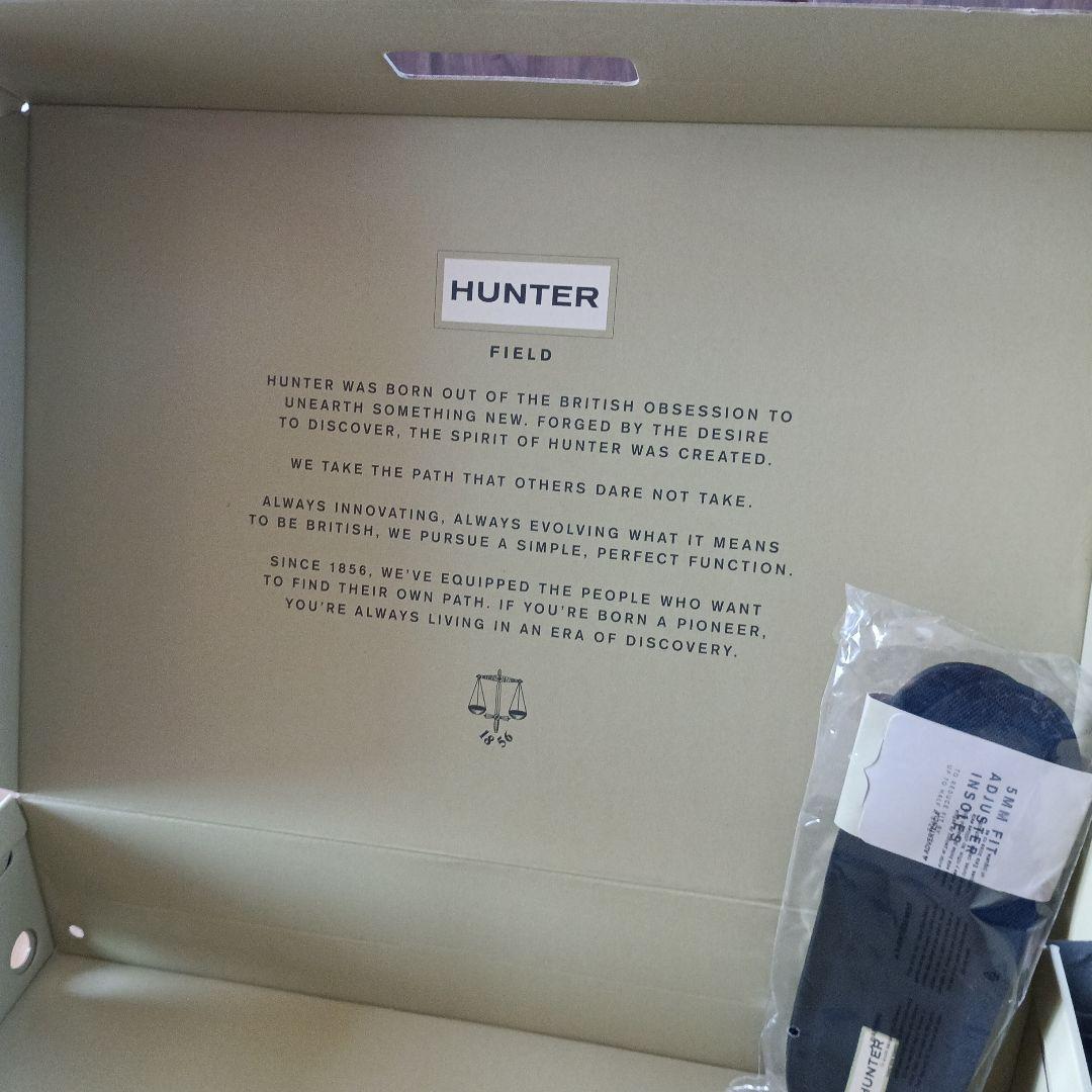 レインブーツ　HUNTER ダークグリーン 長靴 バックル付き