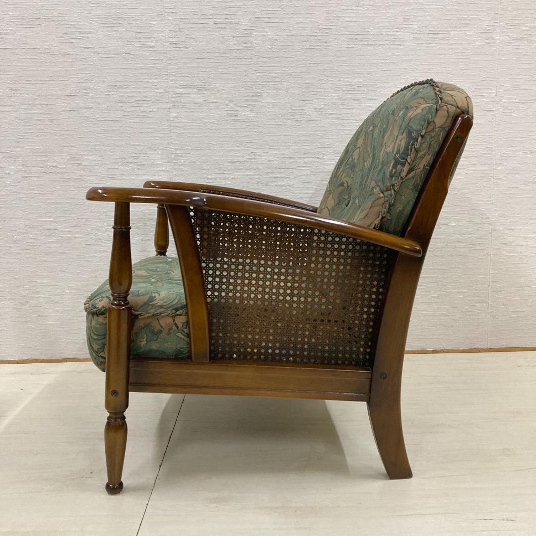 【カリモク】コロニアル　一人掛けソファ　シングルソファ　椅子　２脚セット