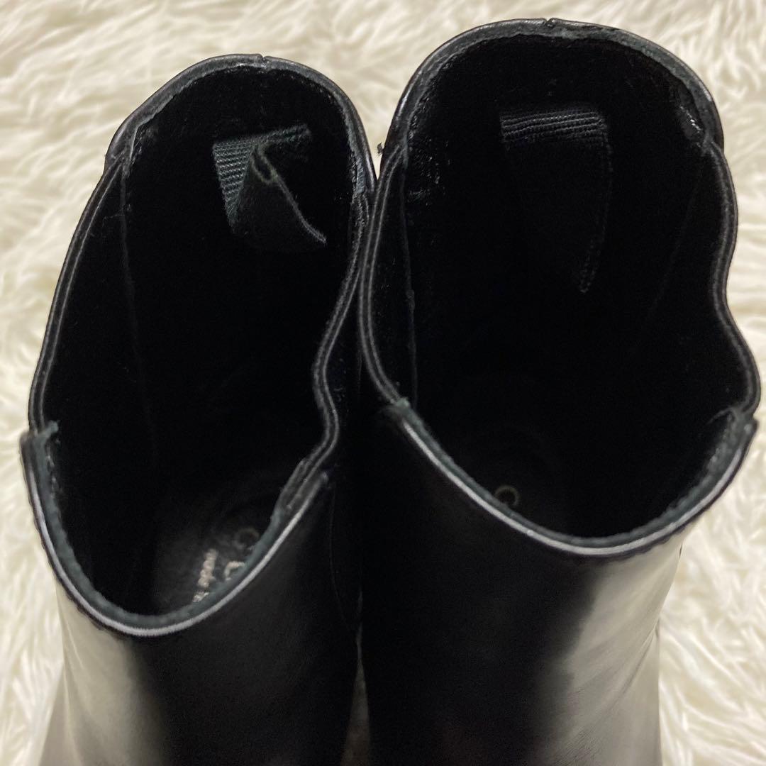 GUCCI グッチ　シェリーライン　サイドゴアブーツ　ブラック　36